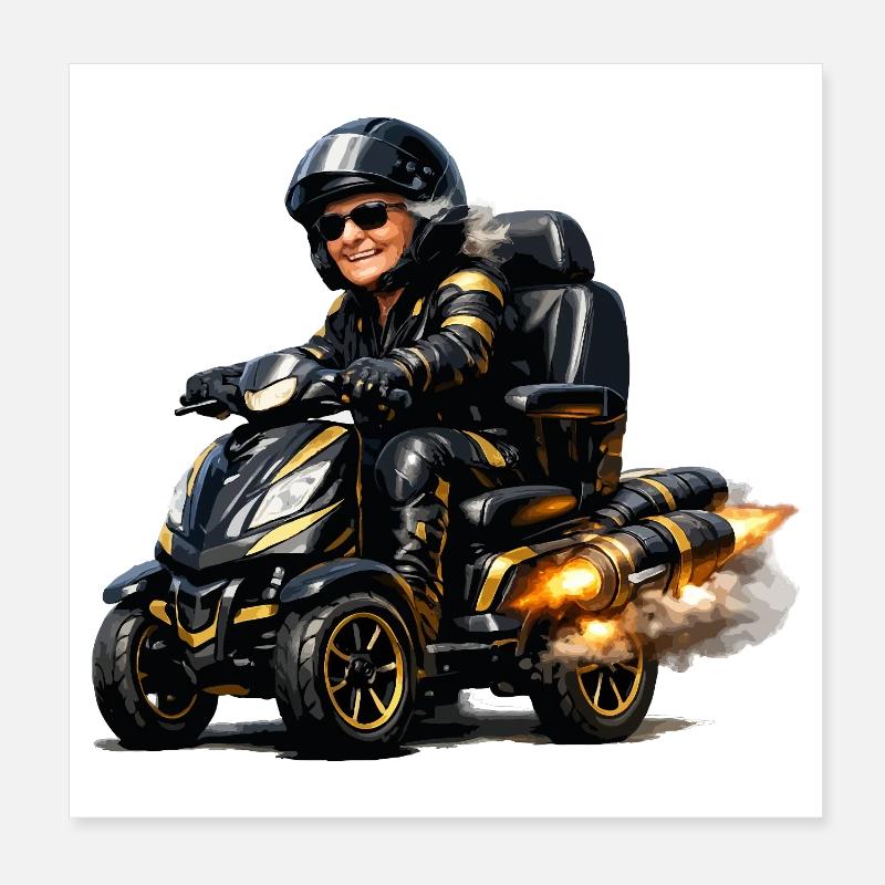 Ardent mobility scooter Poster 8" x 8" (20x20 cm)
