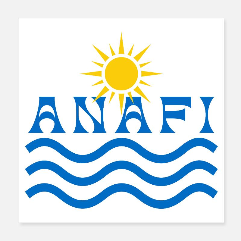 ANAFI Soleil et Vagues Poster 20 x 20 cm