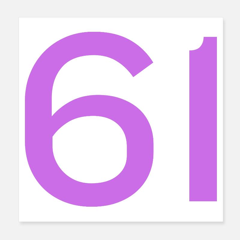 61 Poster 20 x 20 cm