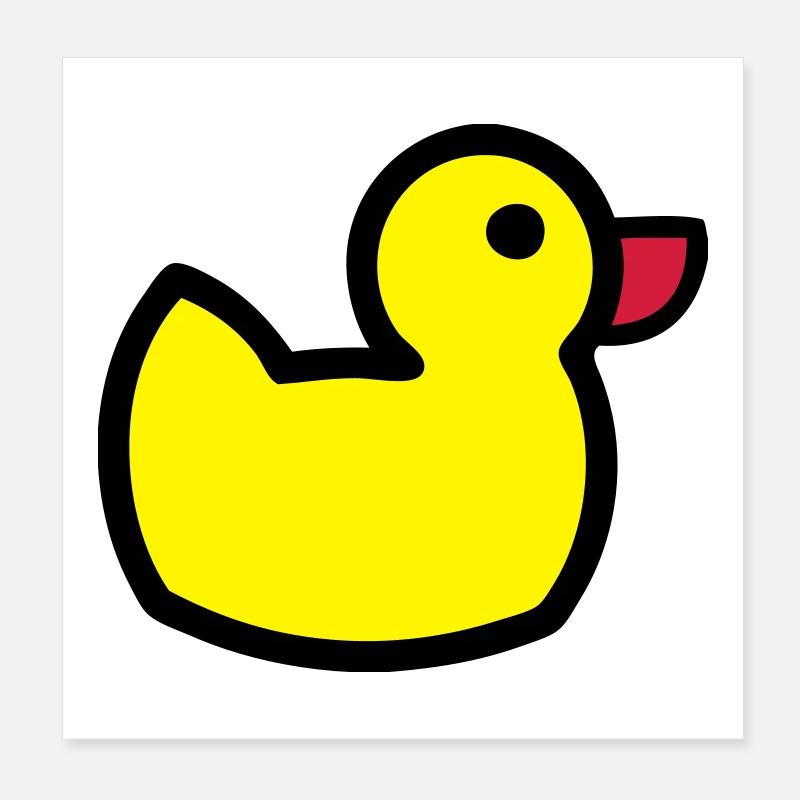 Ducky Poster 8" x 8" (20x20 cm)