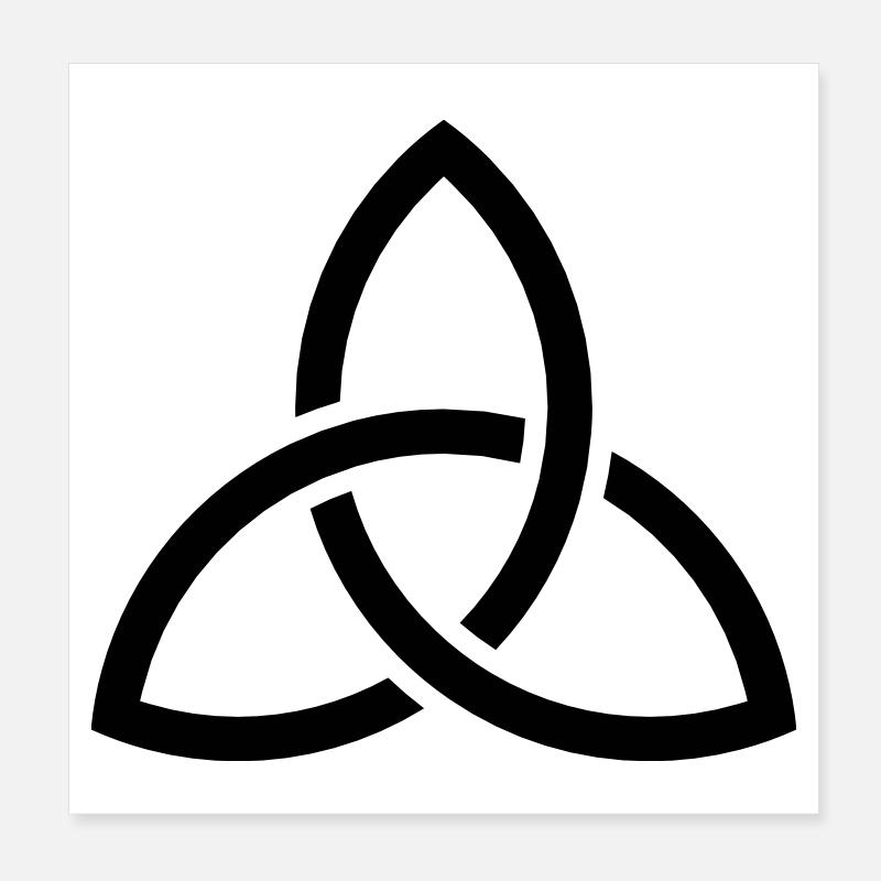 Celtic Knot Poster 20x20 cm