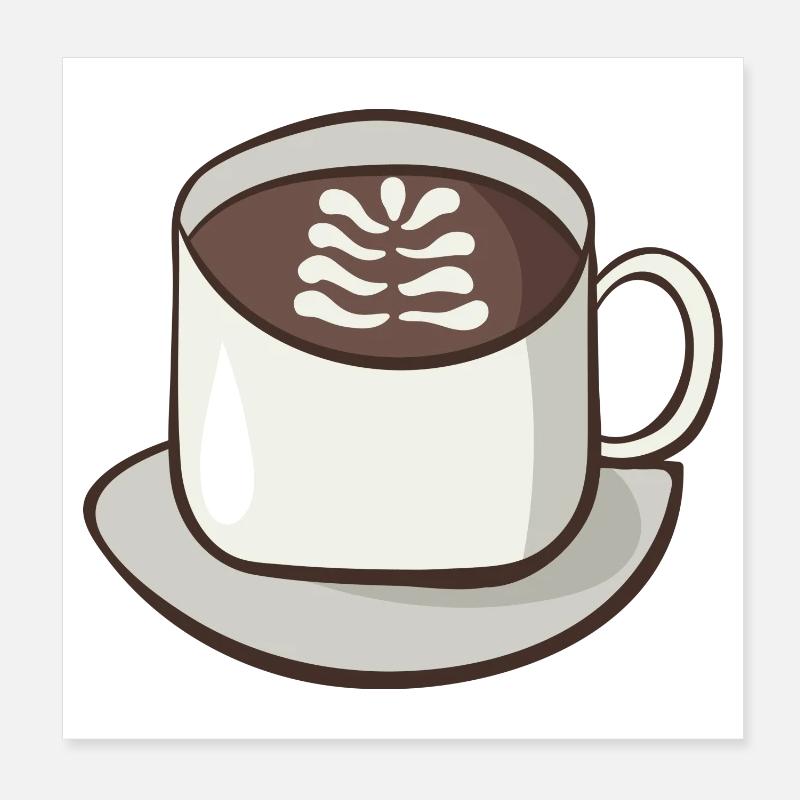 Cappuccino Poster 20 x 20 cm