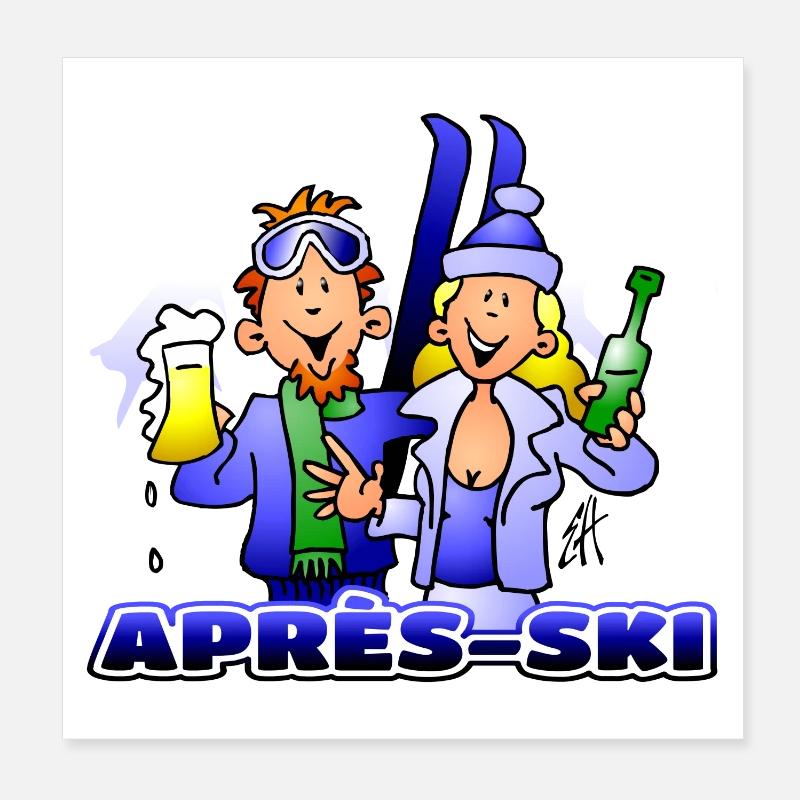 Après-ski Poster 20 x 20 cm
