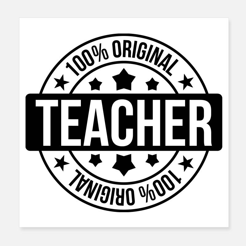 School / Teacher Poster 20x20 cm