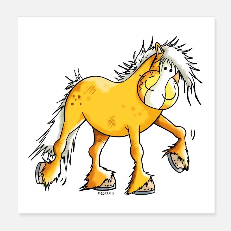 Mignon Haflinger Poster 20 x 20 cm