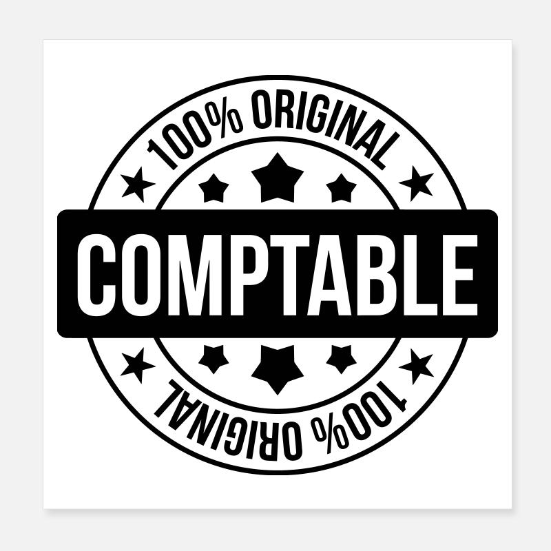 Accountant / Accounting / Comptable / Comptabilité Poster 8" x 8" (20x20 cm)