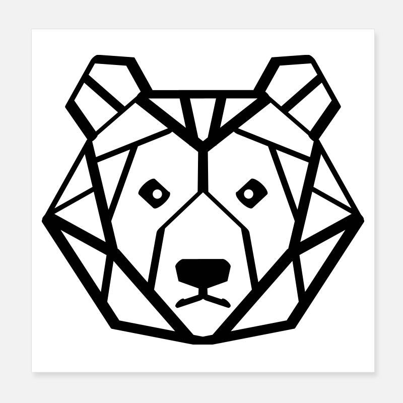 baer Poster 20x20 cm