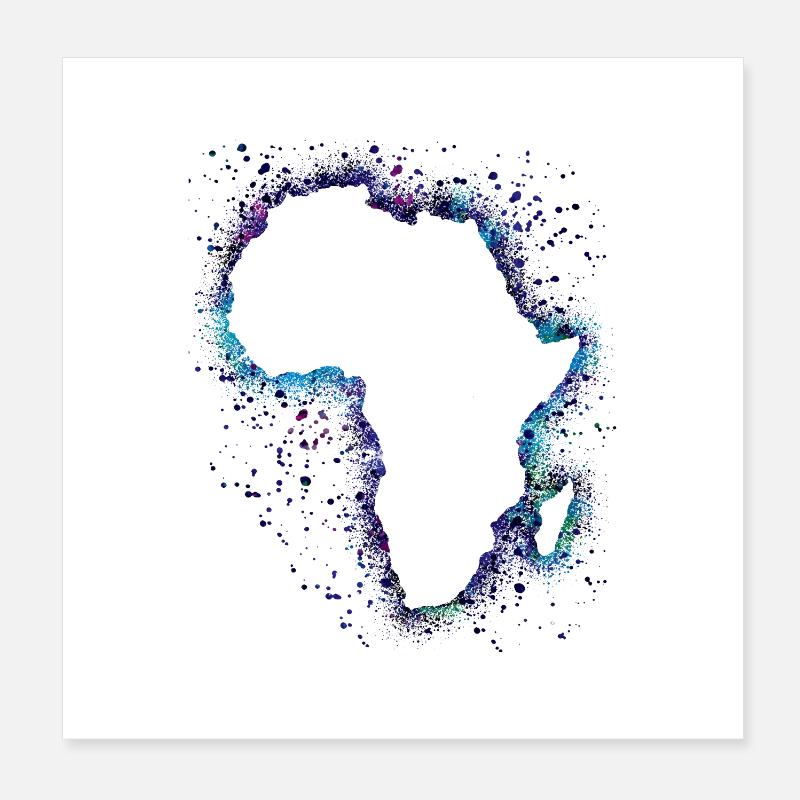Afrique Poster 20 x 20 cm