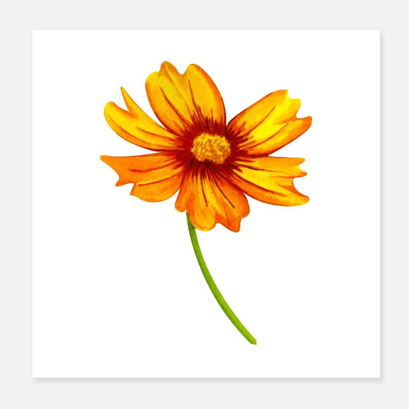 Blume Poster 20x20 cm