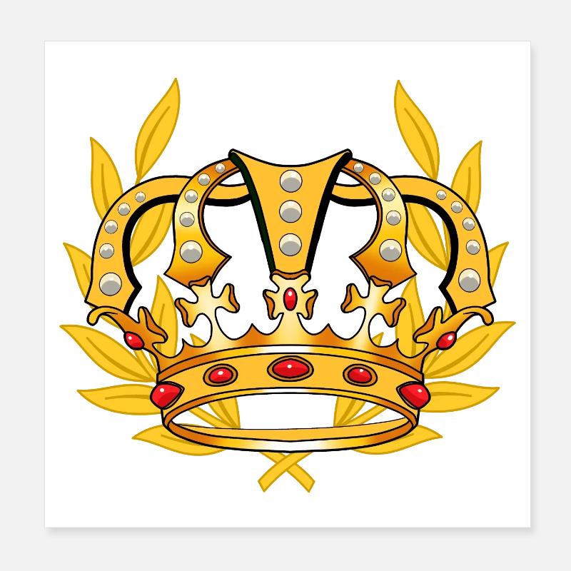 Roi héritier Majesté le prince royal Poster 20 x 20 cm