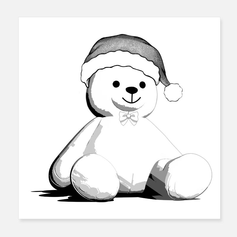 Ourson Poster 20 x 20 cm