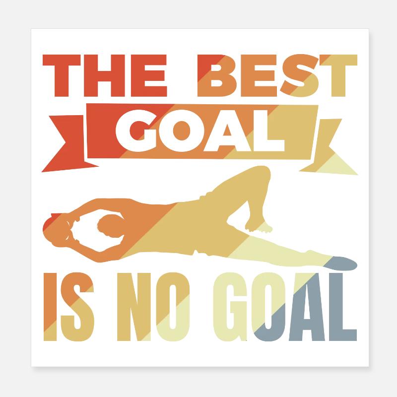 Torwart Spruch Poster 20x20 cm