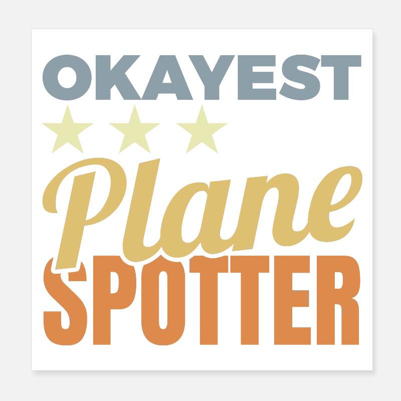 Average airplane enthusiast Poster 8" x 8" (20x20 cm)