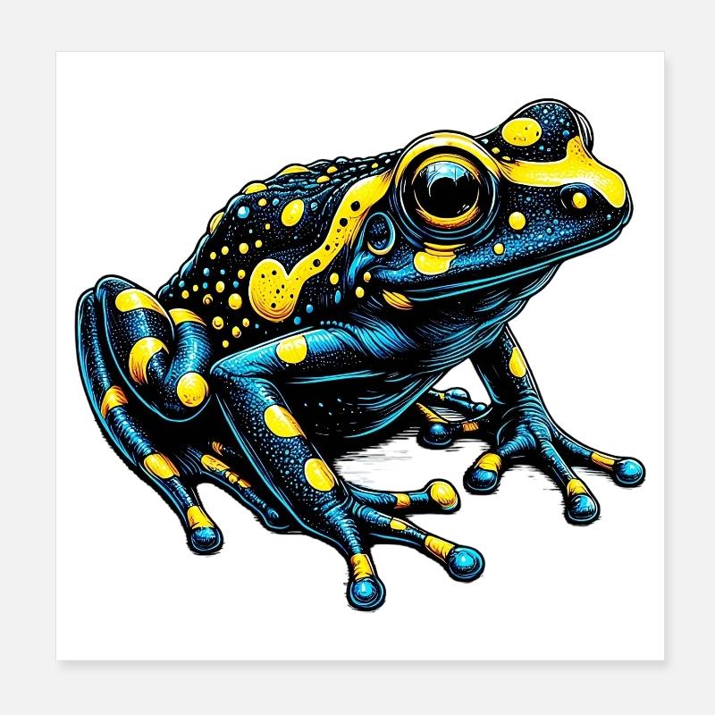 Grenouille Poster 20 x 20 cm
