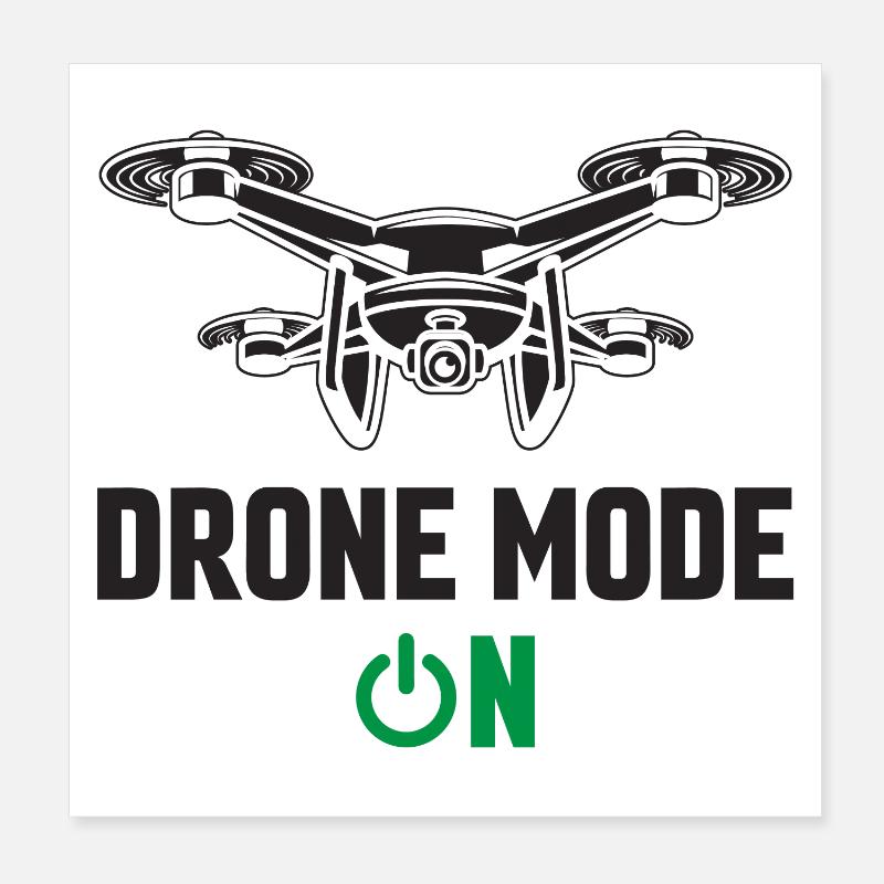 Drohnen-Modus Ein Poster 20x20 cm