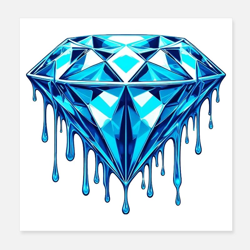 Diamond Poster 8" x 8" (20x20 cm)