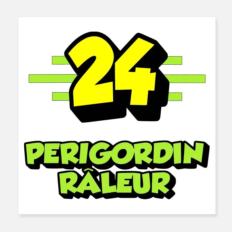 Périgordin râleur Poster 20 x 20 cm