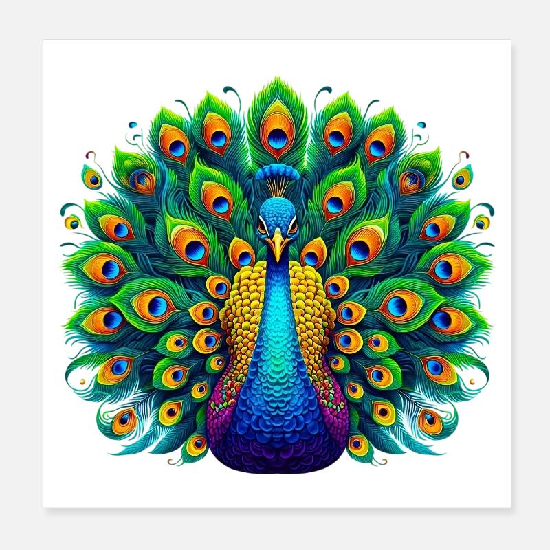Paon Poster 20 x 20 cm