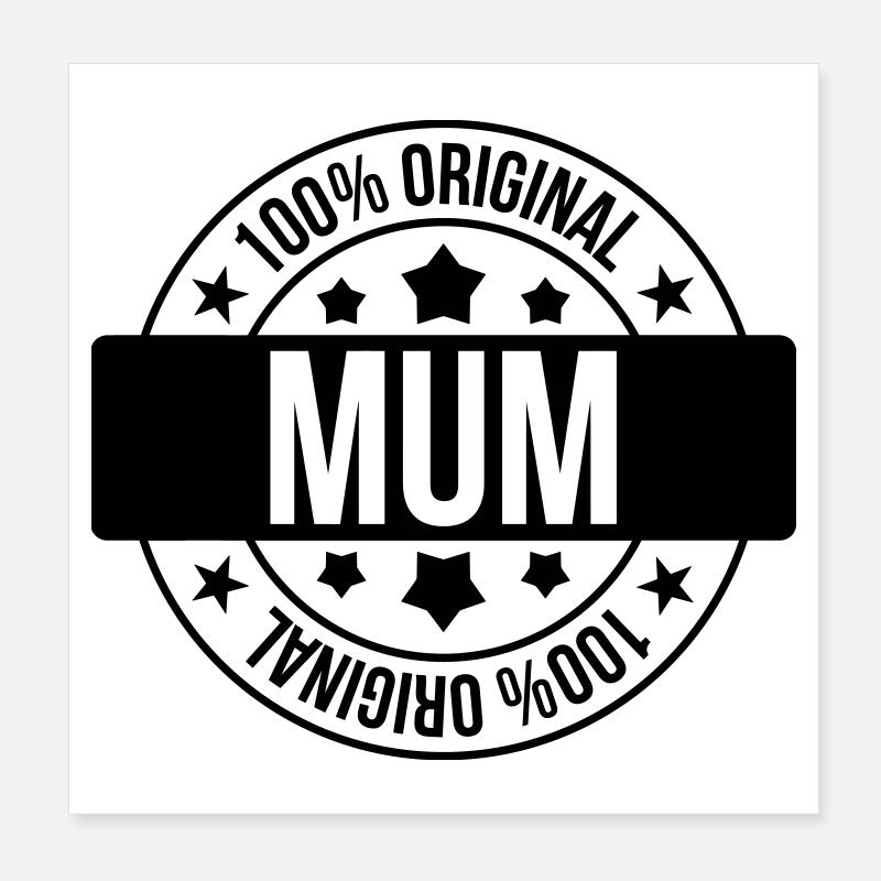 Beste Mama - Muttertag Poster 20x20 cm