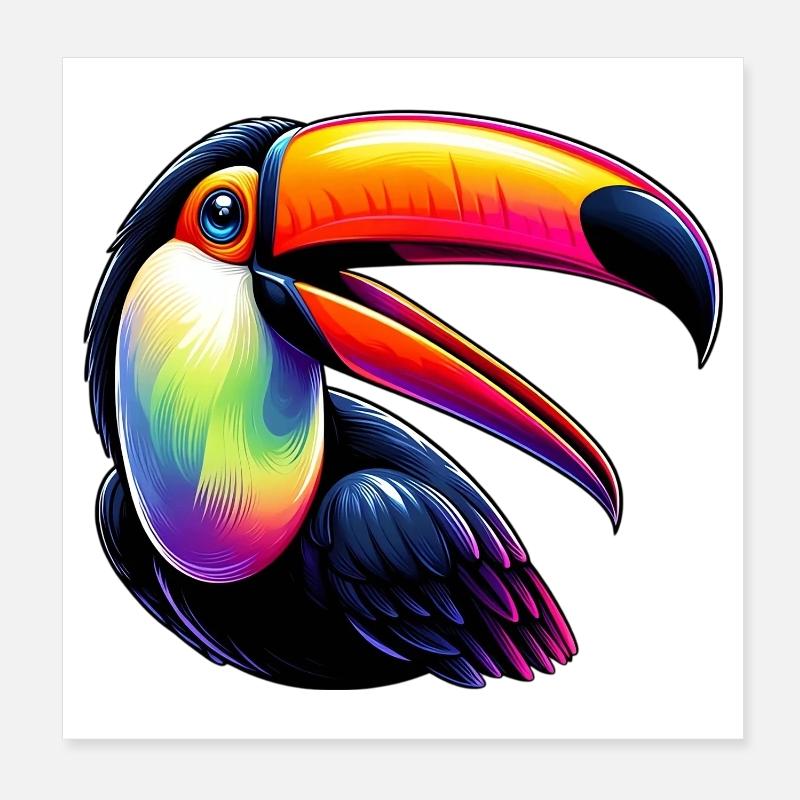 Toucan Poster 20 x 20 cm