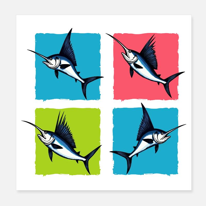 Espadon Poster 20 x 20 cm