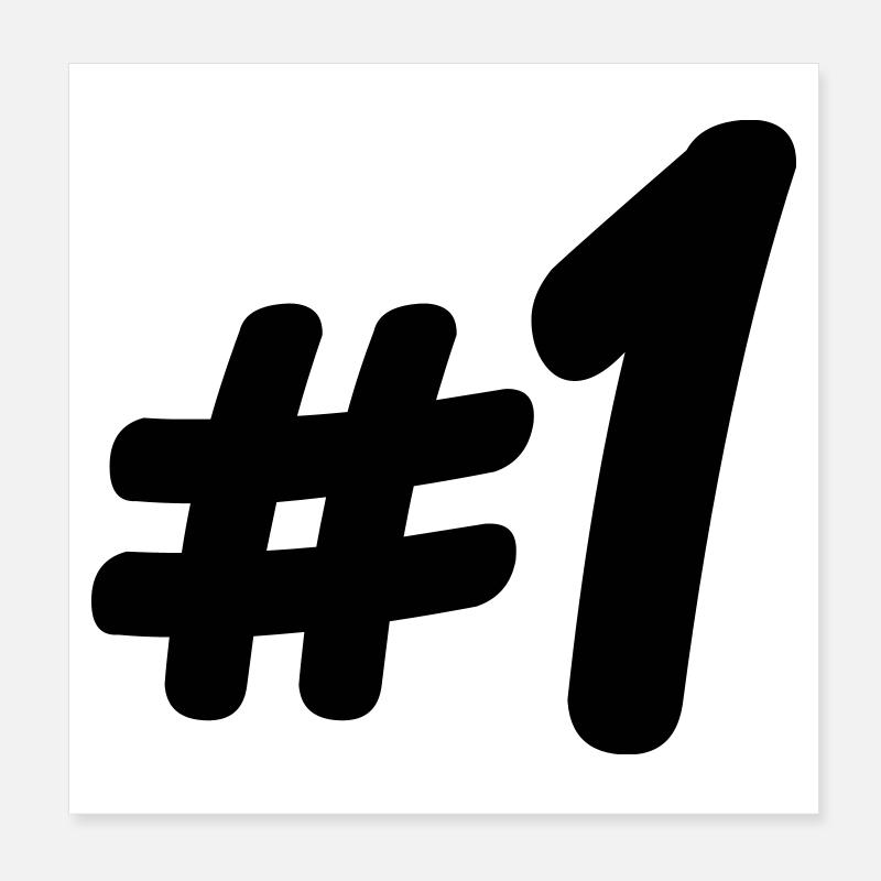 Numéro 1 # Poster 20 x 20 cm