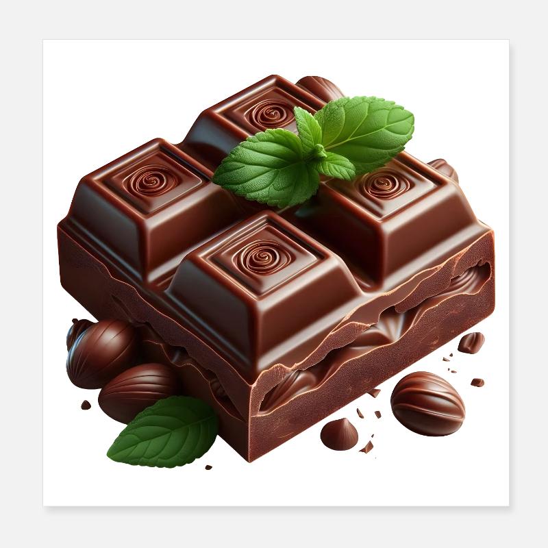 Chocolate Poster 8" x 8" (20x20 cm)