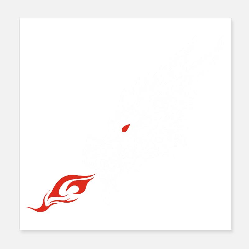 Le souffle du dragon Poster 20 x 20 cm