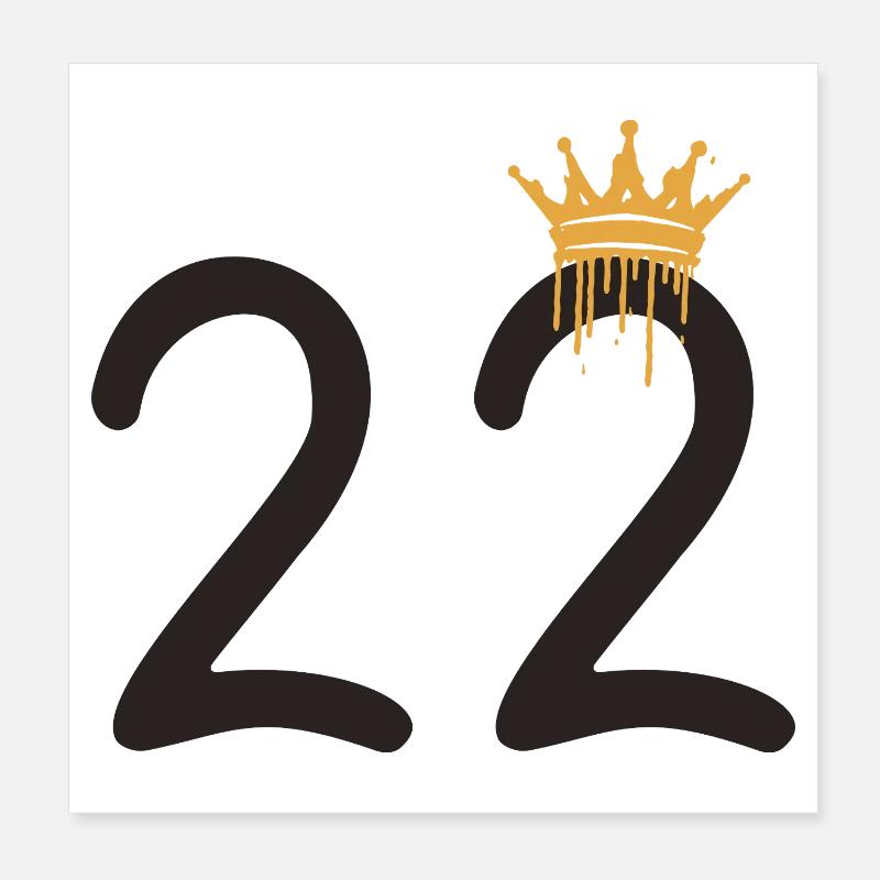 22 Poster 20 x 20 cm