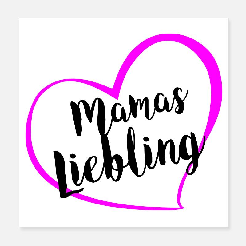 mamas_liebling Poster 20 x 20 cm