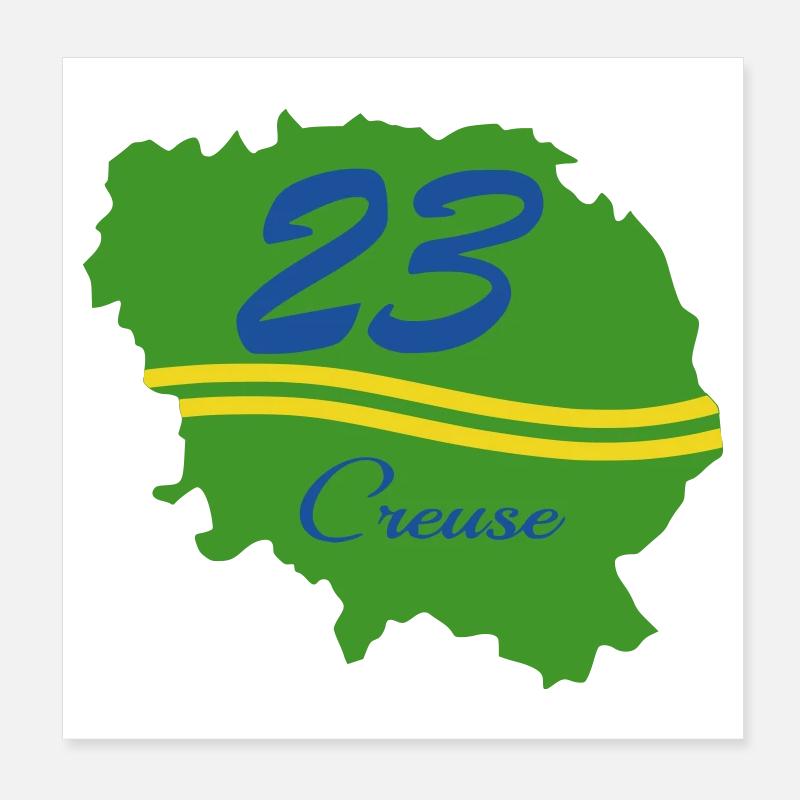 Creuse 23 Poster 20 x 20 cm