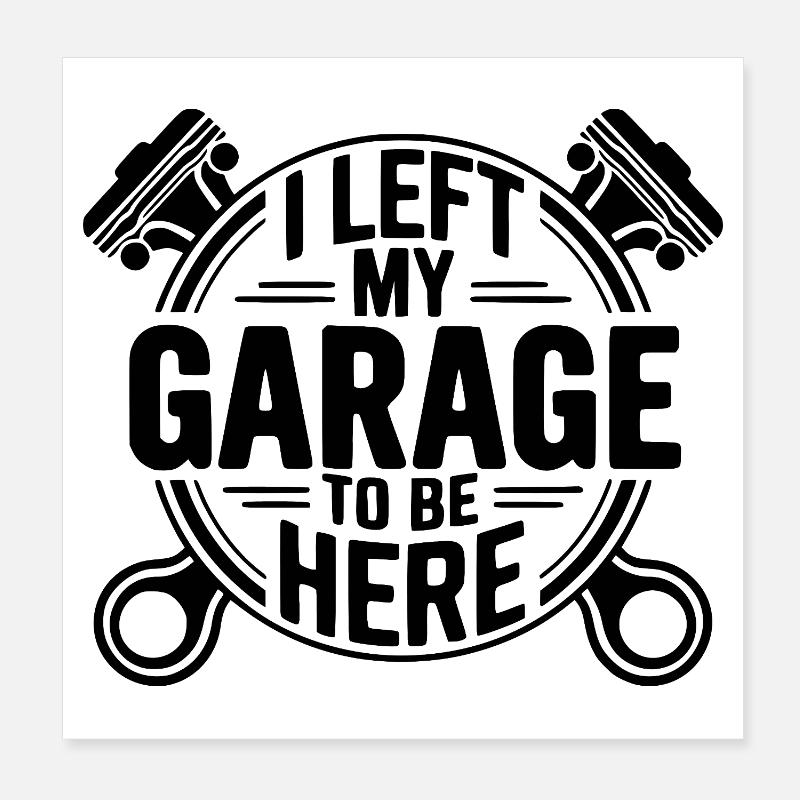 Devis mécanicien j’ai quitté mon garage Poster 20 x 20 cm