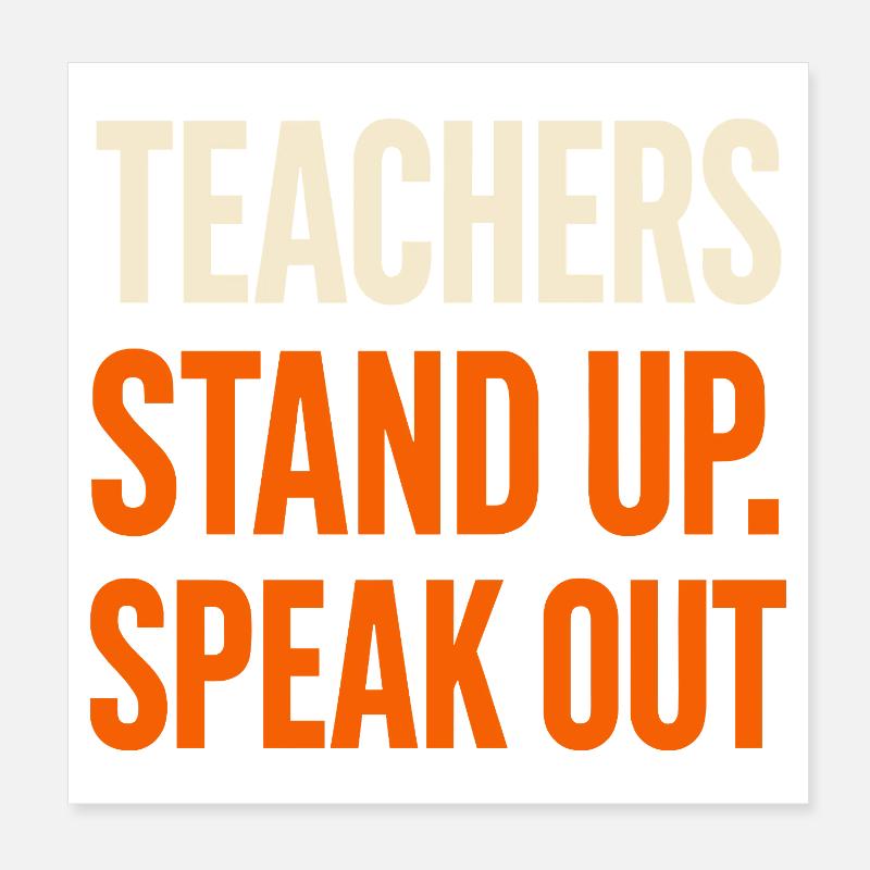 Anti-mobbing-freundlichkeit, Stehen Sie Poster 20x20 cm