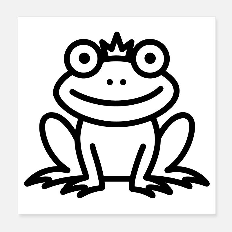 grenouille Poster 20 x 20 cm