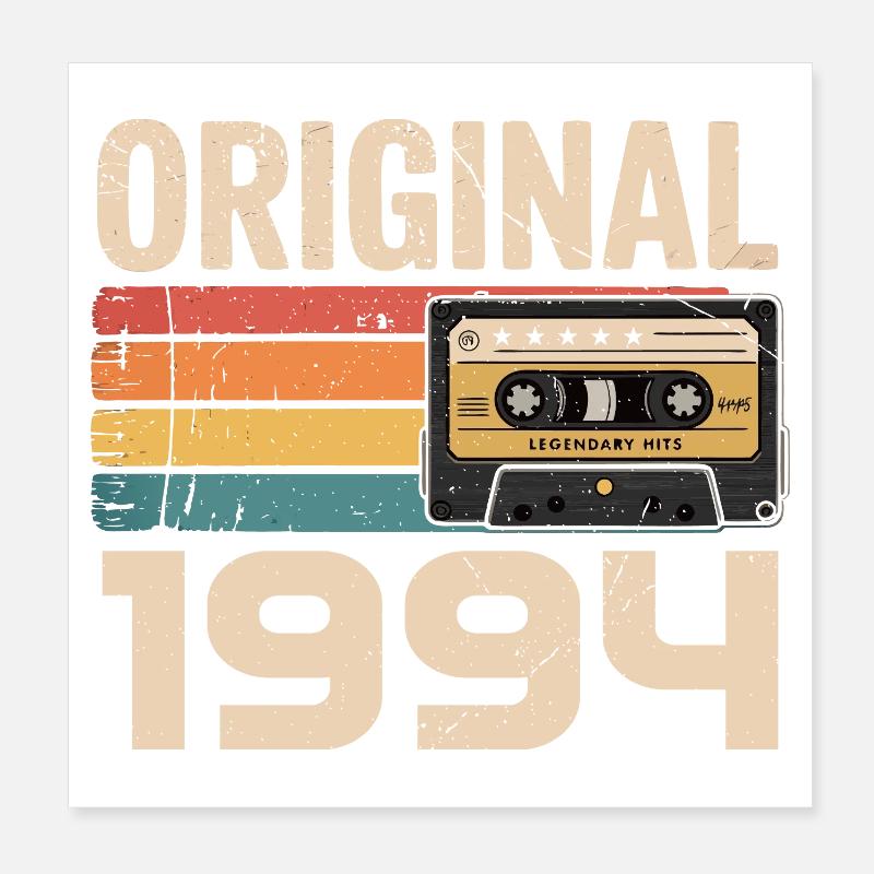 Originaler 1994er Retro-Geburtstag 1994 Poster 20x20 cm