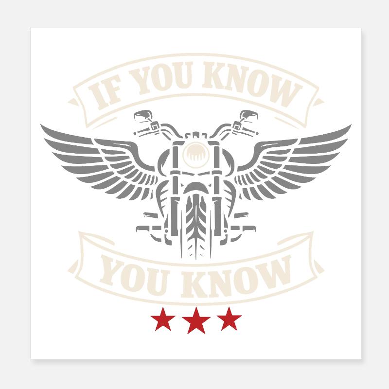 Why we ride motorcycles, Poster 8" x 8" (20x20 cm)