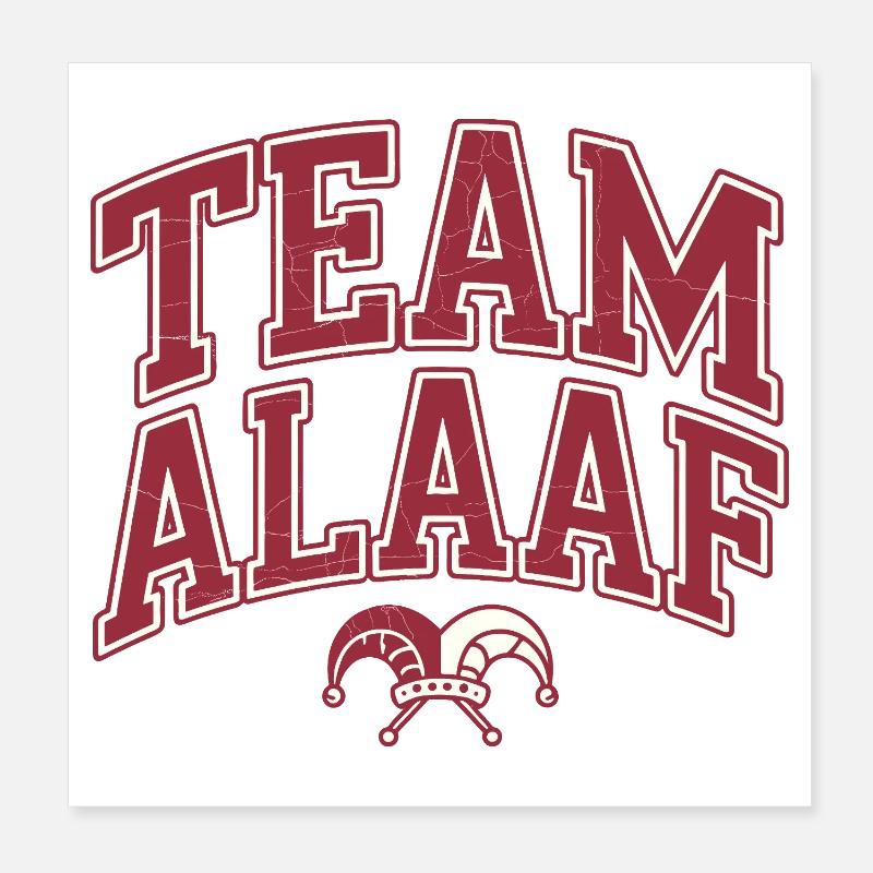 Team Alaaf - Cologne Carnival Poster 8" x 8" (20x20 cm)