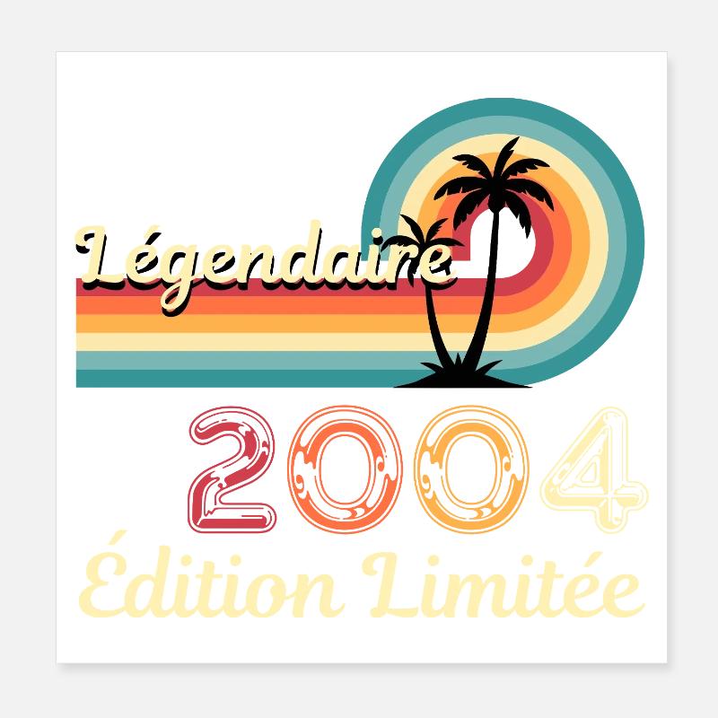 Légendaire 2004, édition limitée Poster 20 x 20 cm