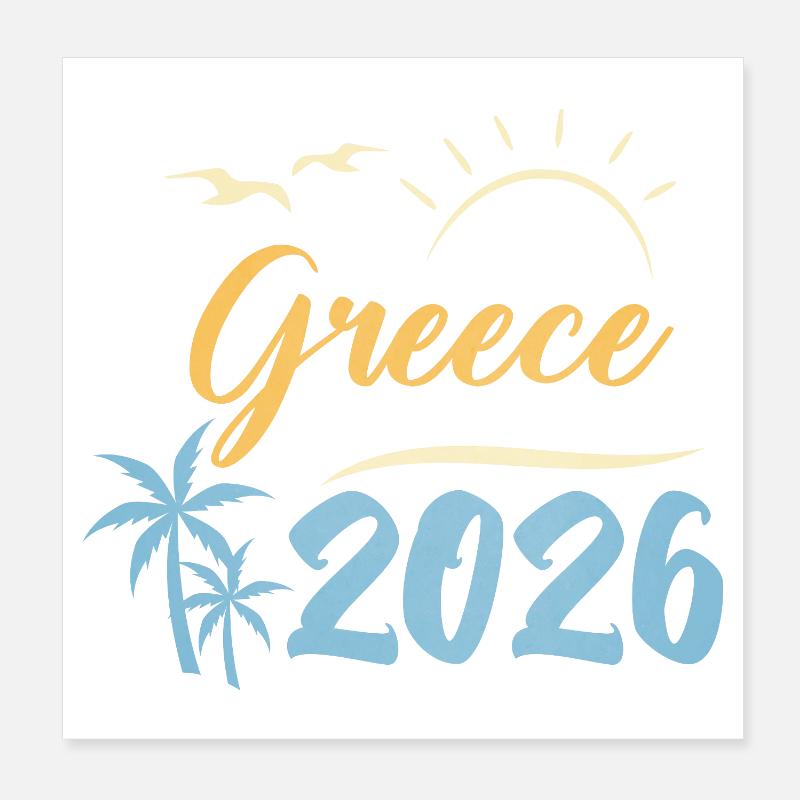 Grèce 2026 Poster 20 x 20 cm