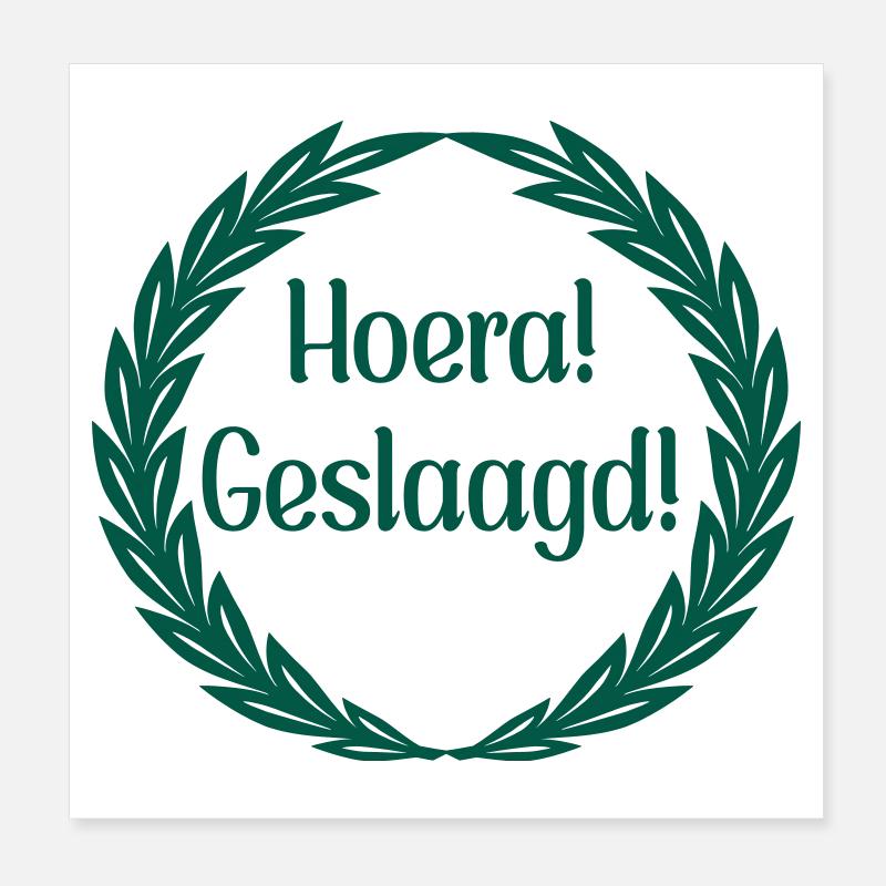 Hooray Successful Netherlands Poster 8" x 8" (20x20 cm)