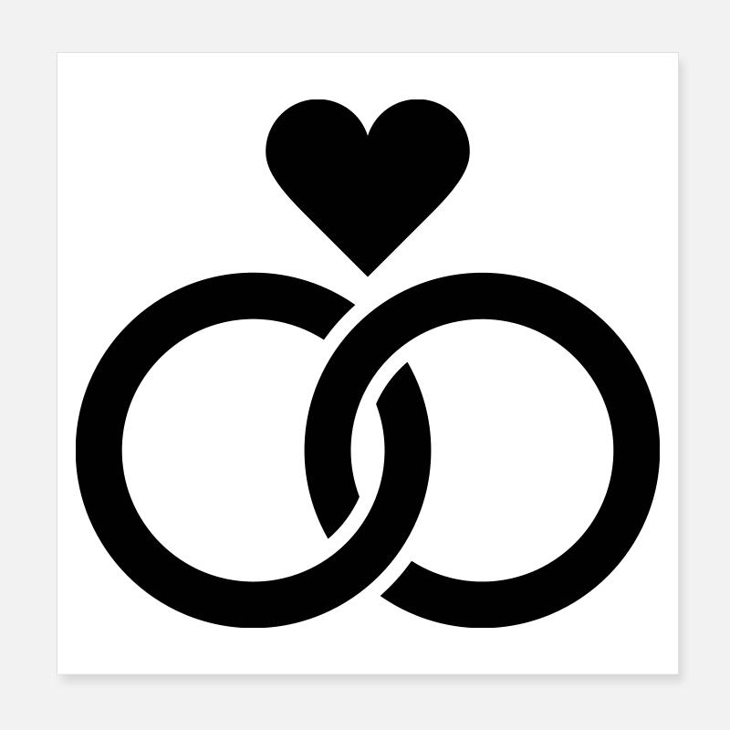 Wedding, Engagement, Wedding Celebration Poster 8" x 8" (20x20 cm)