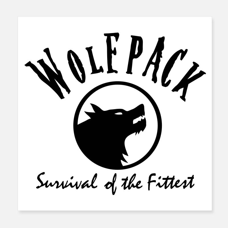 wolfpack Poster 20x20 cm