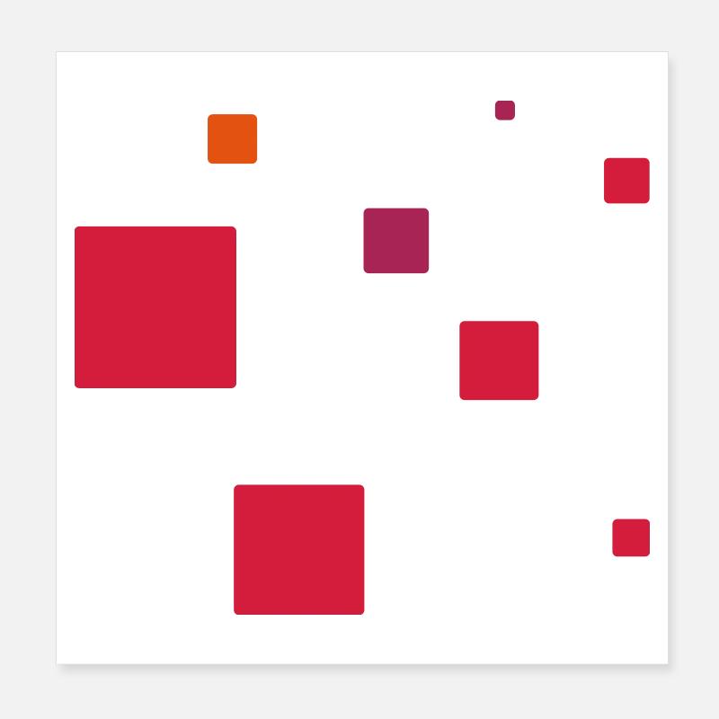 minimal / einfache Form Poster 20x20 cm