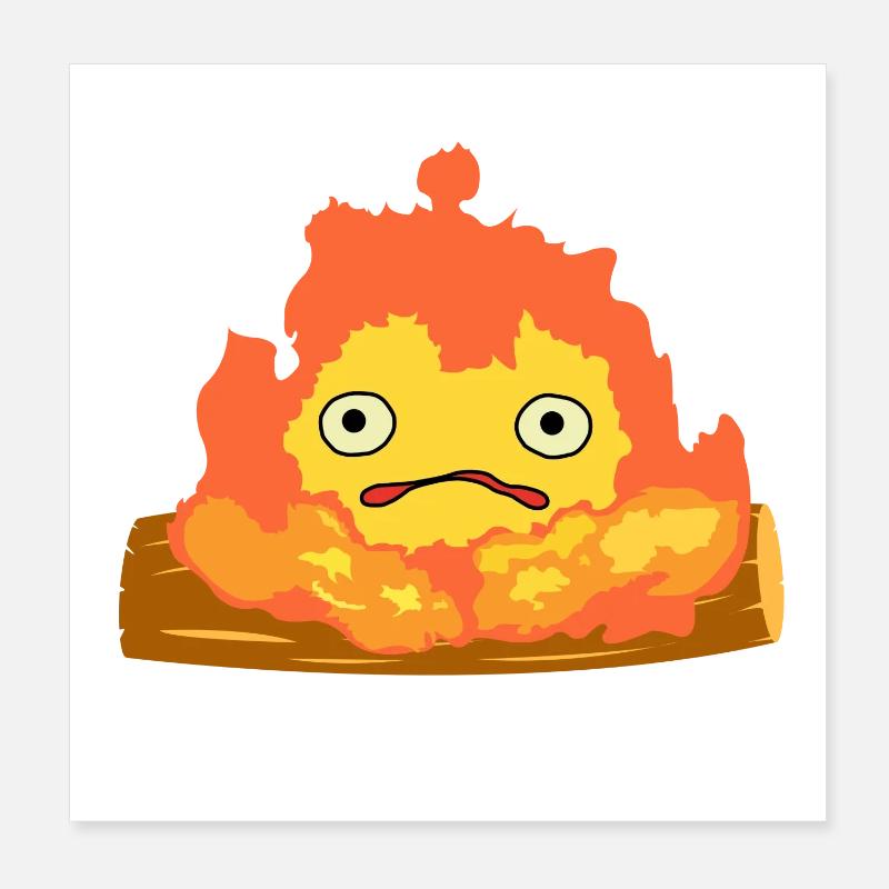 Calcifer Poster 20 x 20 cm