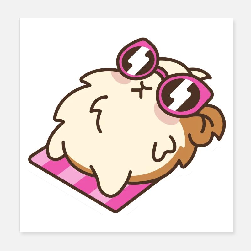 Hamster Poster 20 x 20 cm