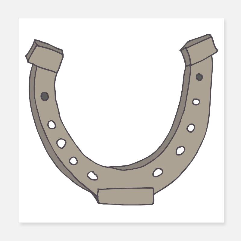 hufeisen Poster 20x20 cm