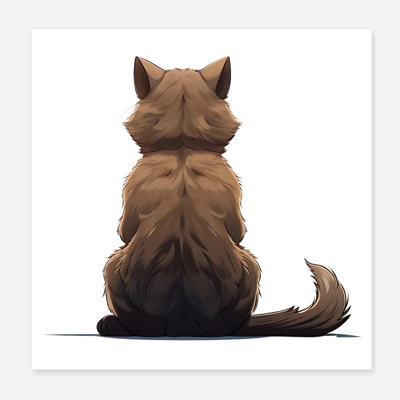Burmese Cat Poster 8" x 8" (20x20 cm)