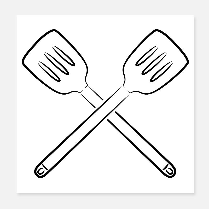 Schlitzlöffel Poster 20x20 cm