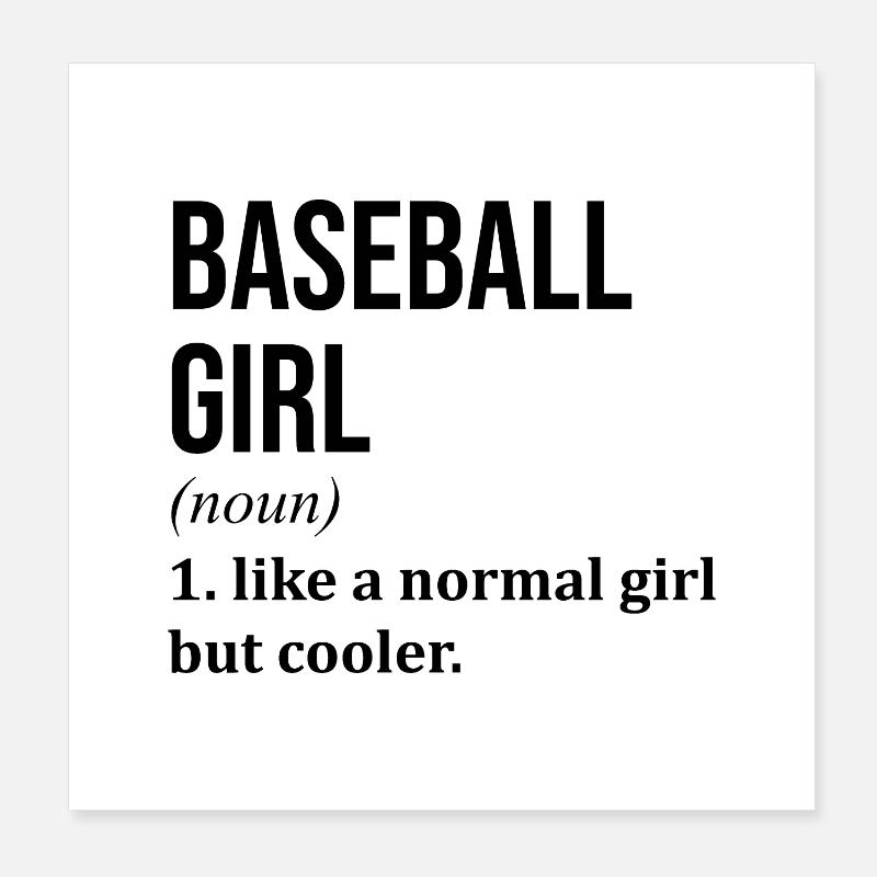 Base-ball Poster 20 x 20 cm