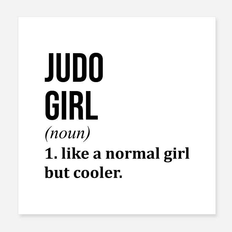 Judo Judo Poster 20x20 cm